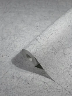 Vliestapete Putz-Optik Risse grau 32803