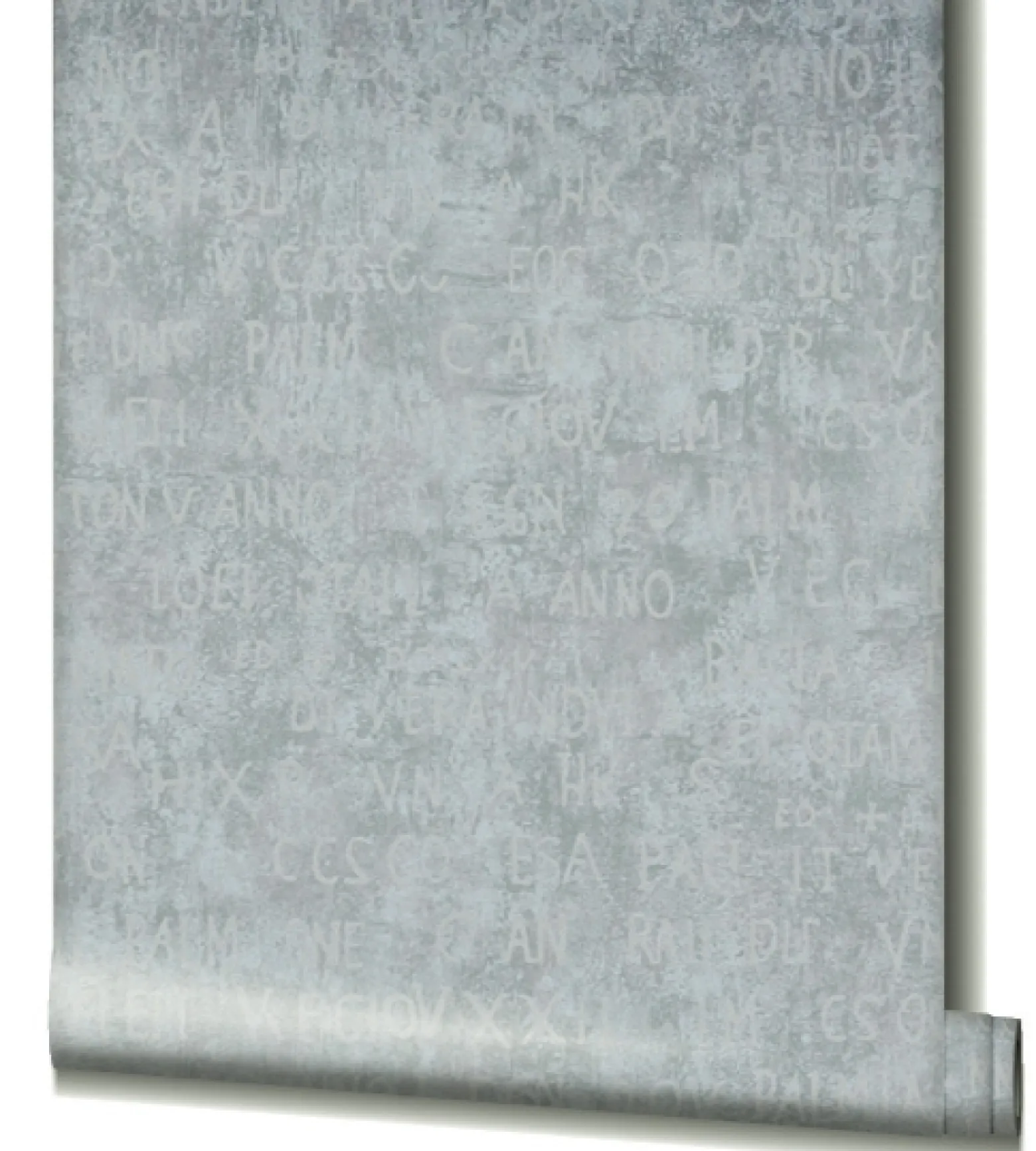 Vliestapete Putz Optik Schrift Grau Weiß Metallic 82366