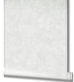 Vliestapete Putz Optik Schrift Creme Grau Metallic 82364
