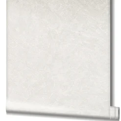 Vliestapete Putz-Optik Struktur Metallic weiß 32813