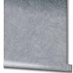 Vliestapete Putz-Optik Struktur Metallic grau 32816