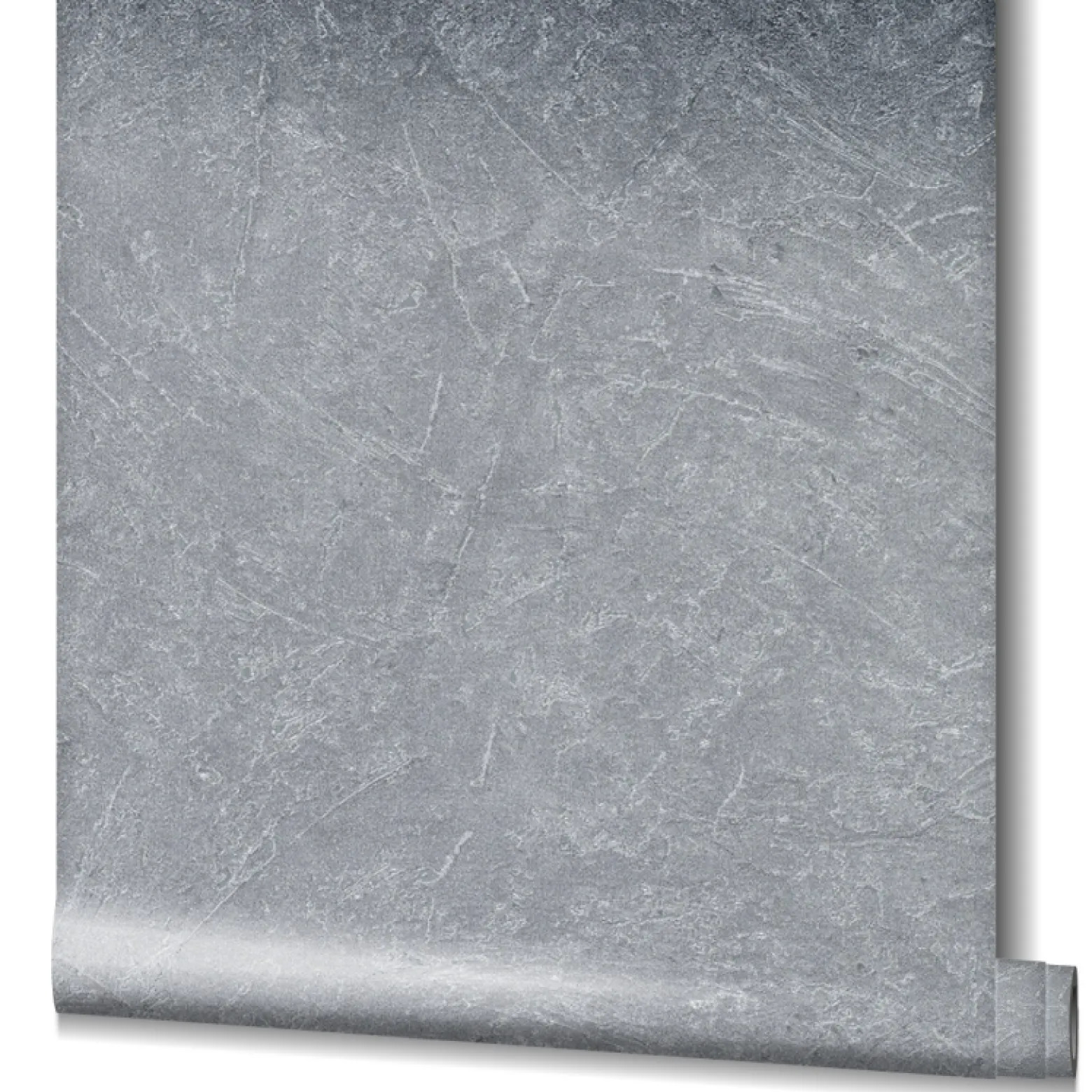 Vliestapete Putz-Optik Struktur Metallic grau 32816