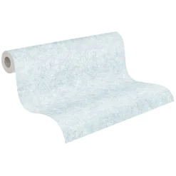 Vliestapete Putz Optik Struktur Uni Blau Weiß 39223-2
