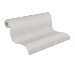 Vliestapete Putz-Optik Uni beige-grau 37835-1