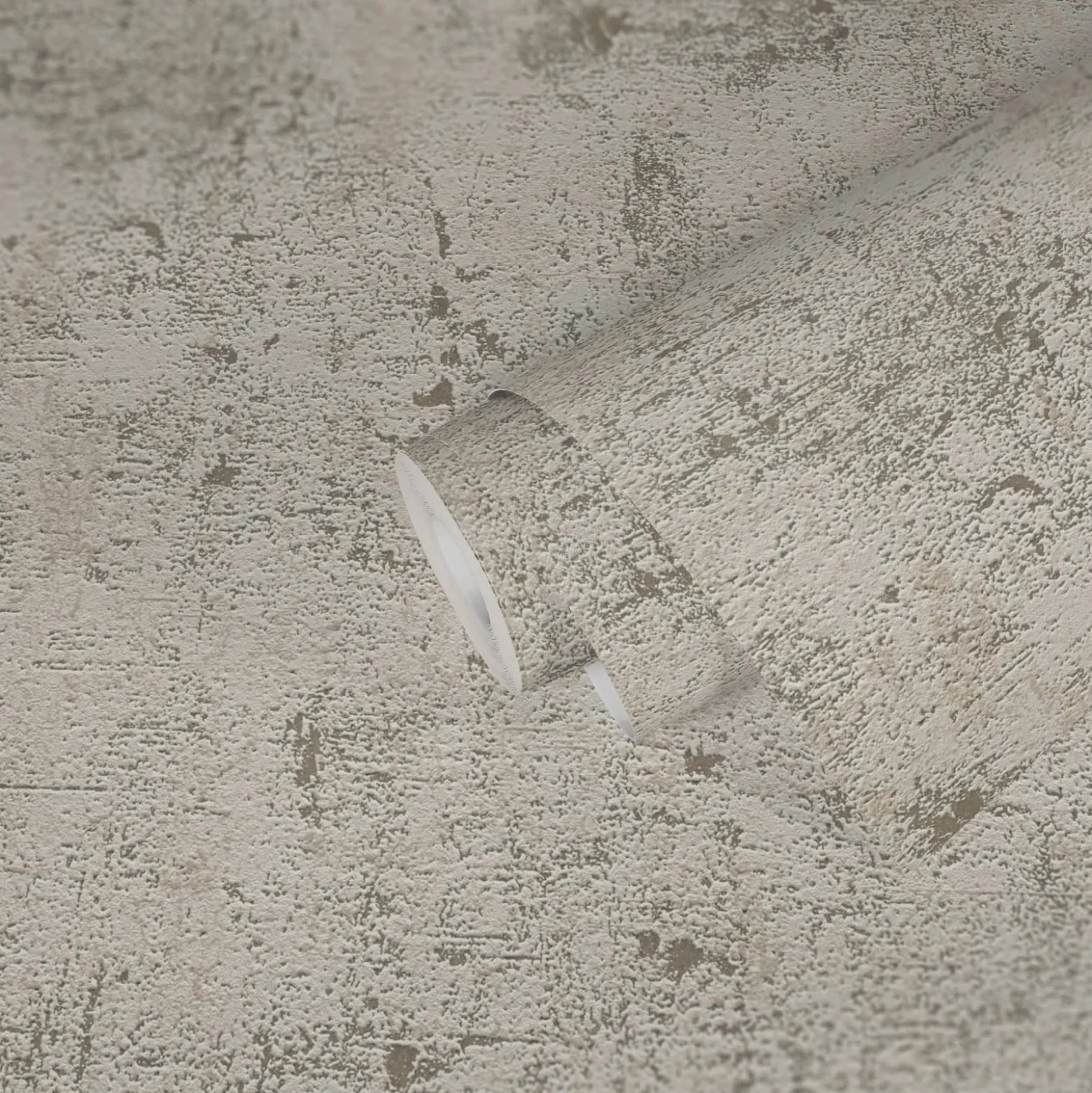 Vliestapete Putz Optik Uni Weiß Silber Metallic 3951-60