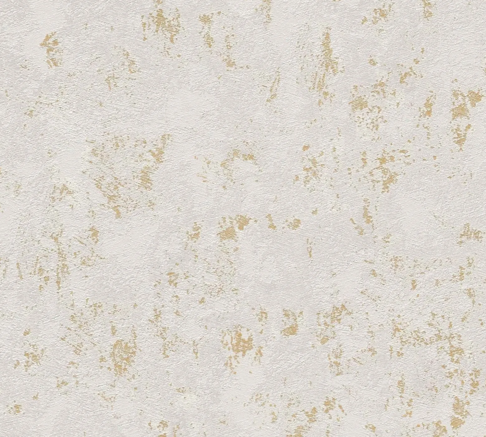 Vliestapete Putz Optik Weiß Grau Gold Metallic 39387-1
