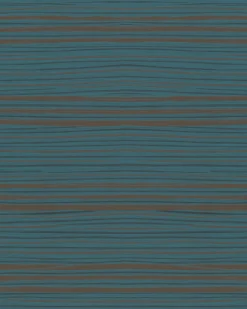 Vliestapete Querstreifen blau bronze Metallic 31214