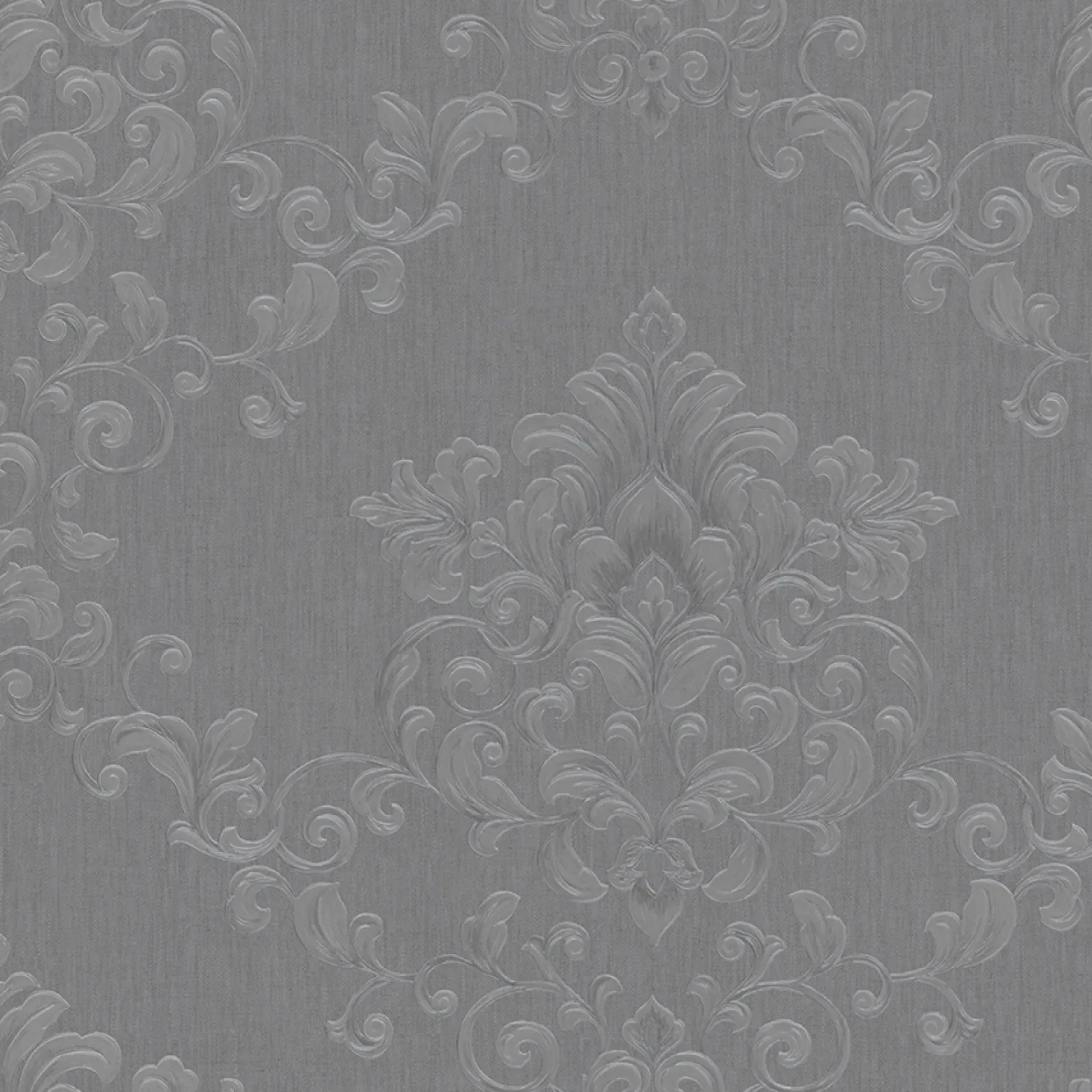 Vliestapete Ranken Floral anthrazit Marburg 58225