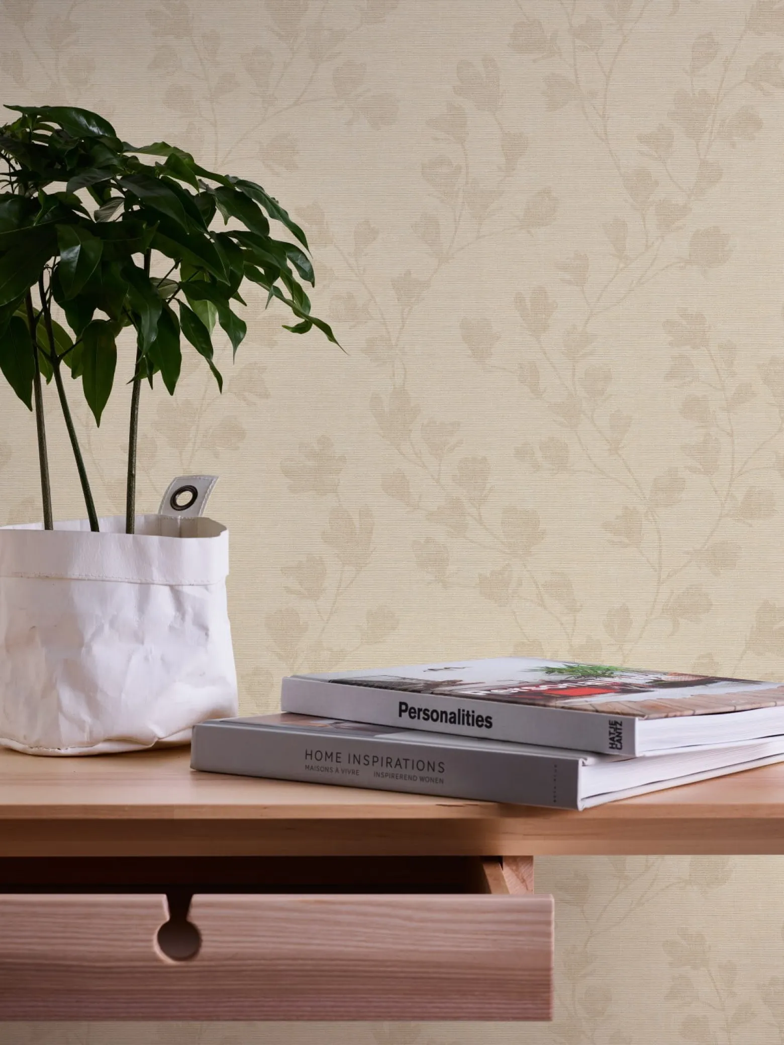 Vliestapete Ranken Floral Beige Nara 38747-5 AS Creation