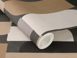 Vliestapete Rasch Abstrakt Grafik Grau Braun Creme 330533
