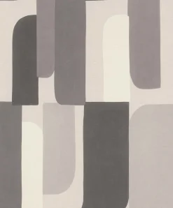 Vliestapete Rasch Abstrakt Grafik Grau Creme 330502