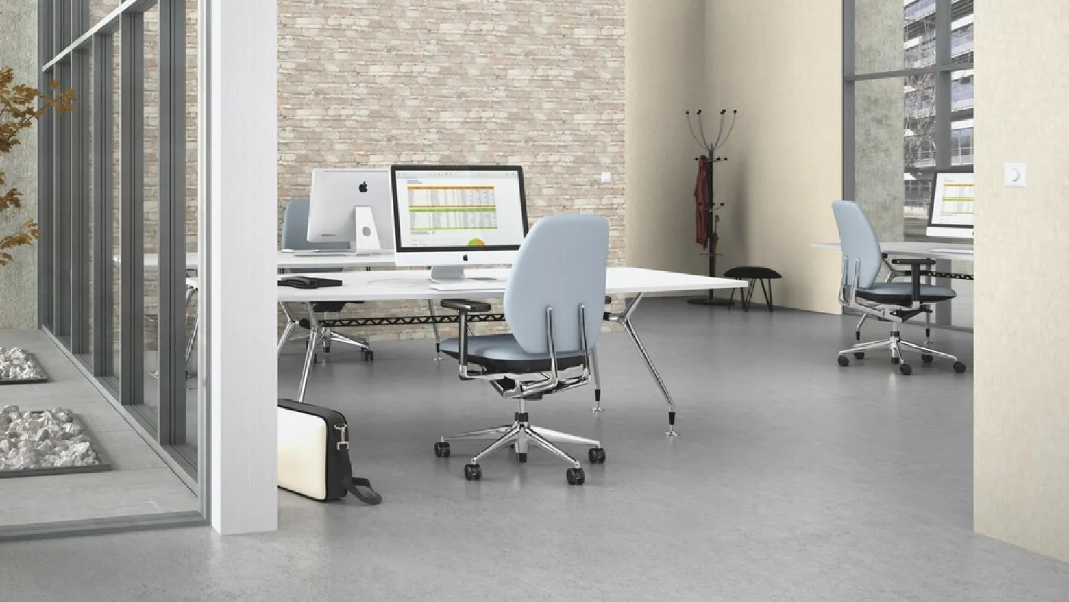 Vliestapete Rasch Backsteine grau beige weiß 428049