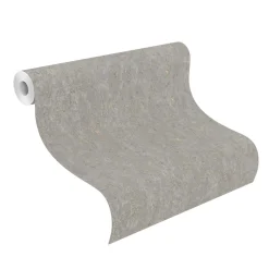 Vliestapete 538335 Rasch Beton Optik Silbergrau Gold