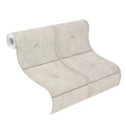 Vliestapete Rasch Beton Optik Steine Grau Beige 499421