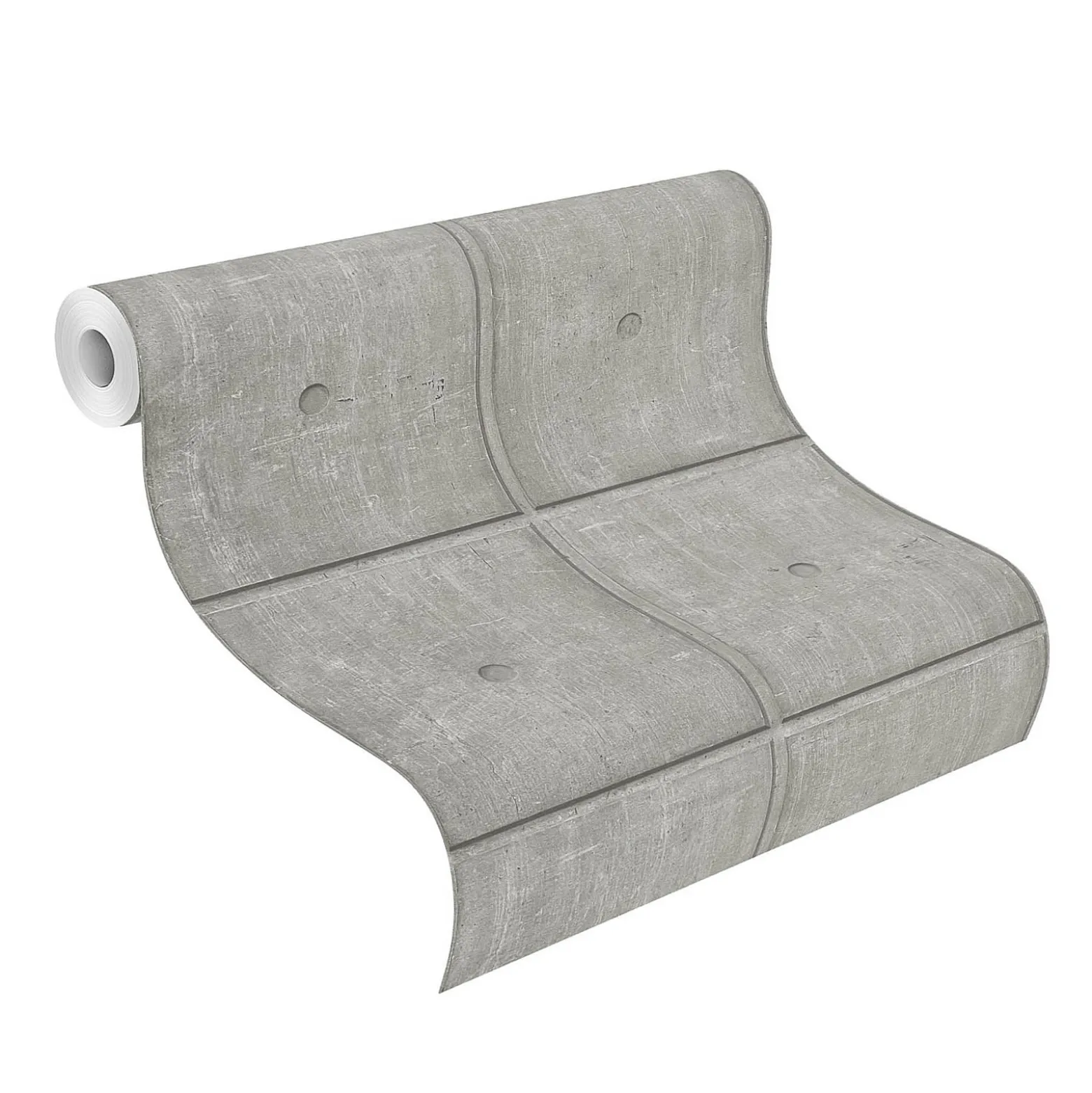 Vliestapete Rasch Beton Optik Steine Grau 499438