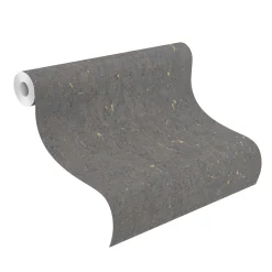 Vliestapete 538359 Rasch Beton Optik Schwarz Gold