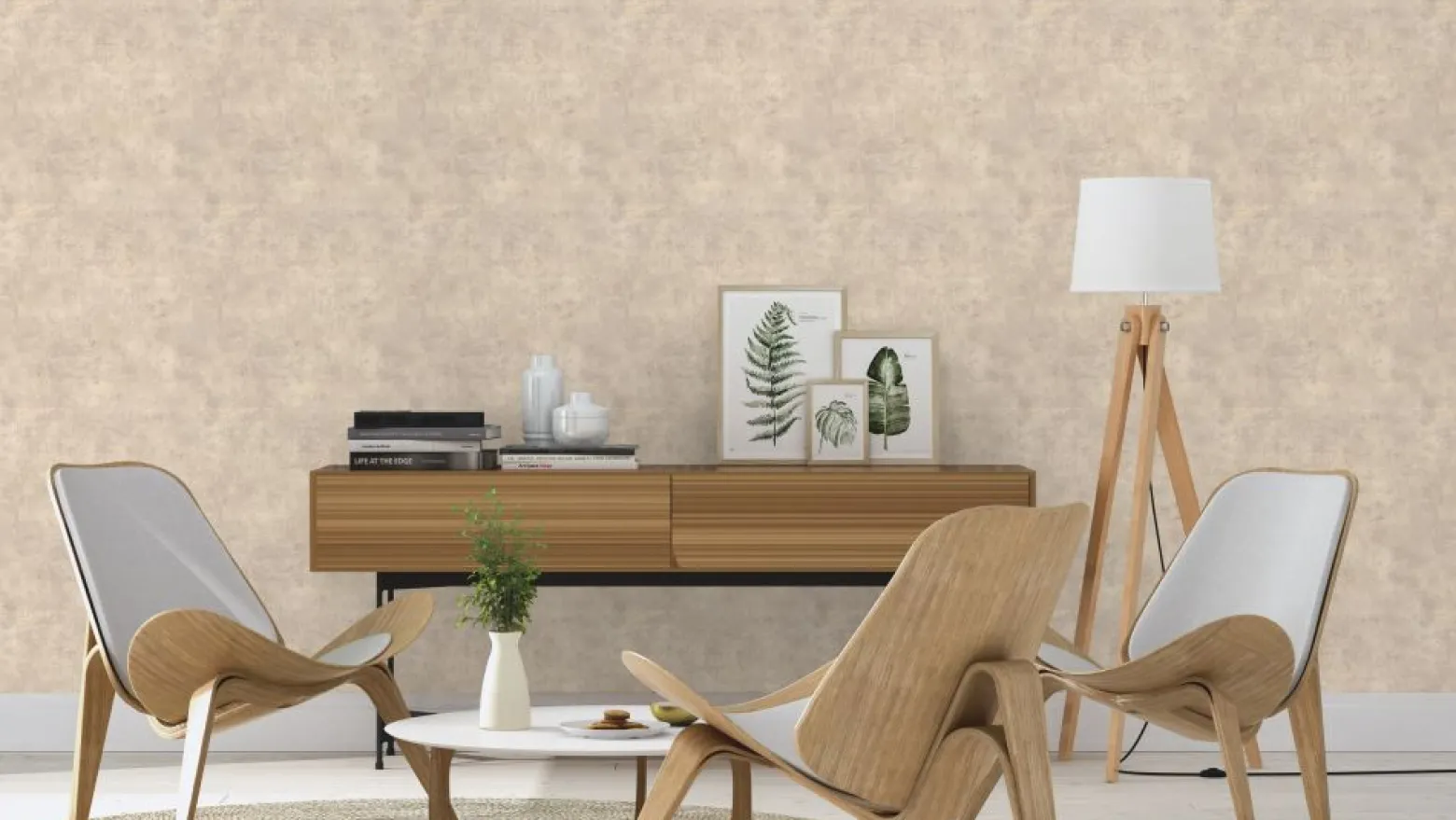 Vliestapete Rasch Beton-Optik Stein taupe grau 939538