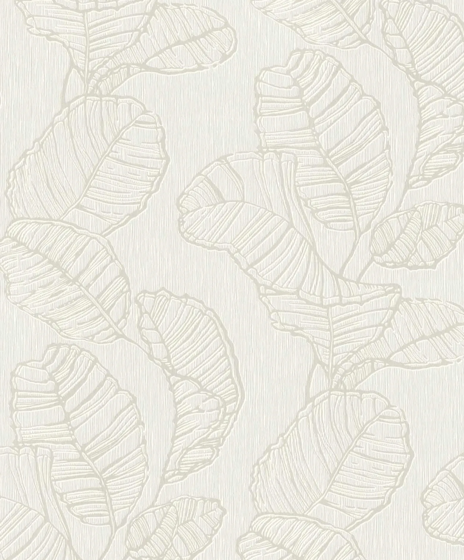 Vliestapete Rasch Blatt Muster Cremeweiß 822601