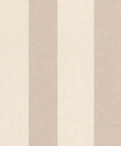 Vliestapete Rasch Blockstreifen braun beige 485462