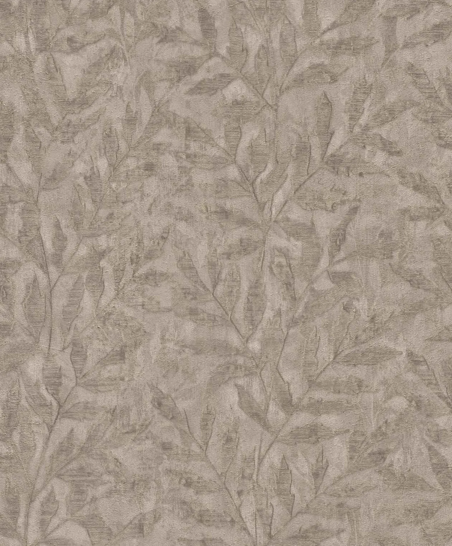 Vliestapete Rasch Blätter Braun Gold Metallic 315035
