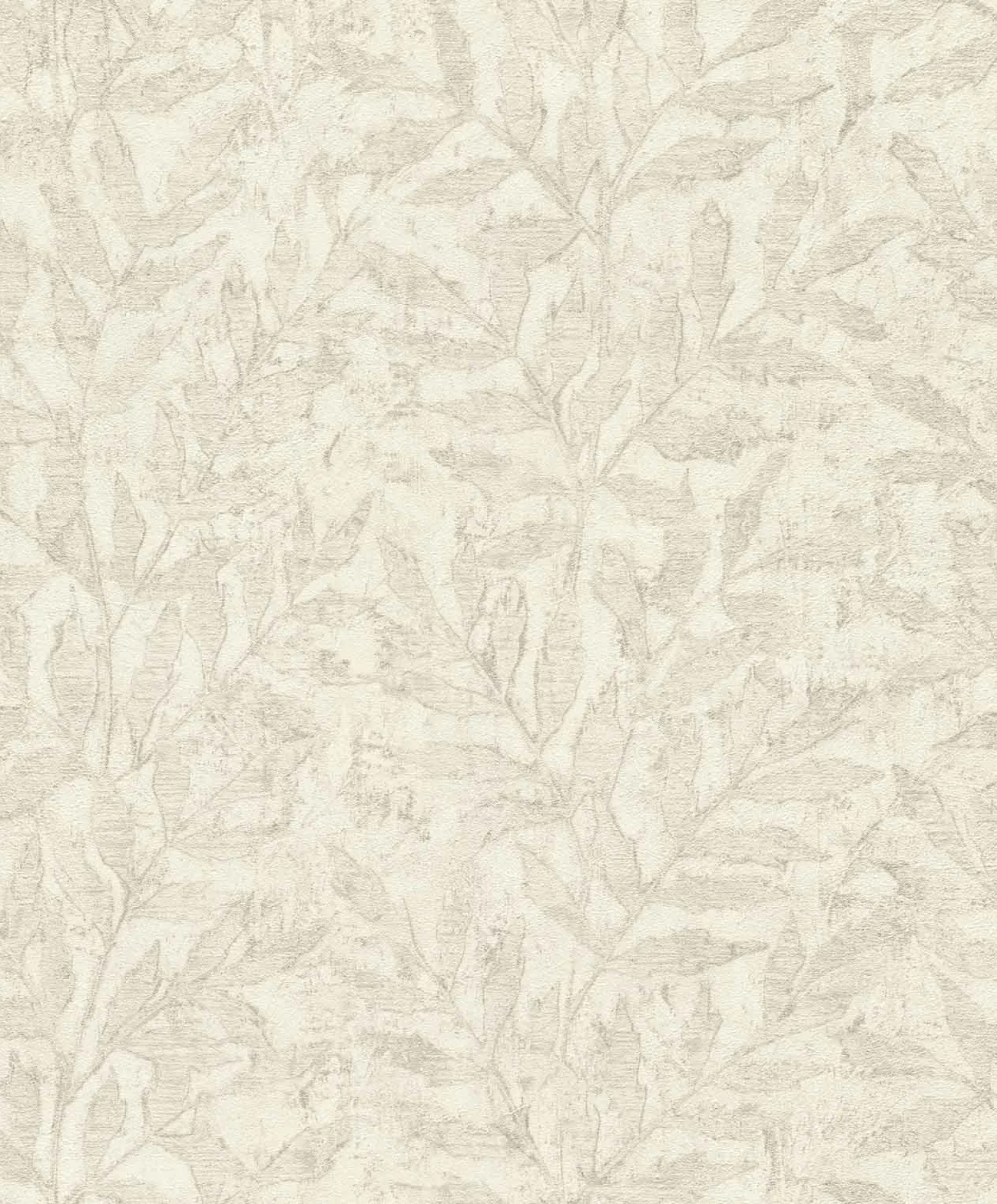 Vliestapete Rasch Blätter Creme Beige Metallic 315004