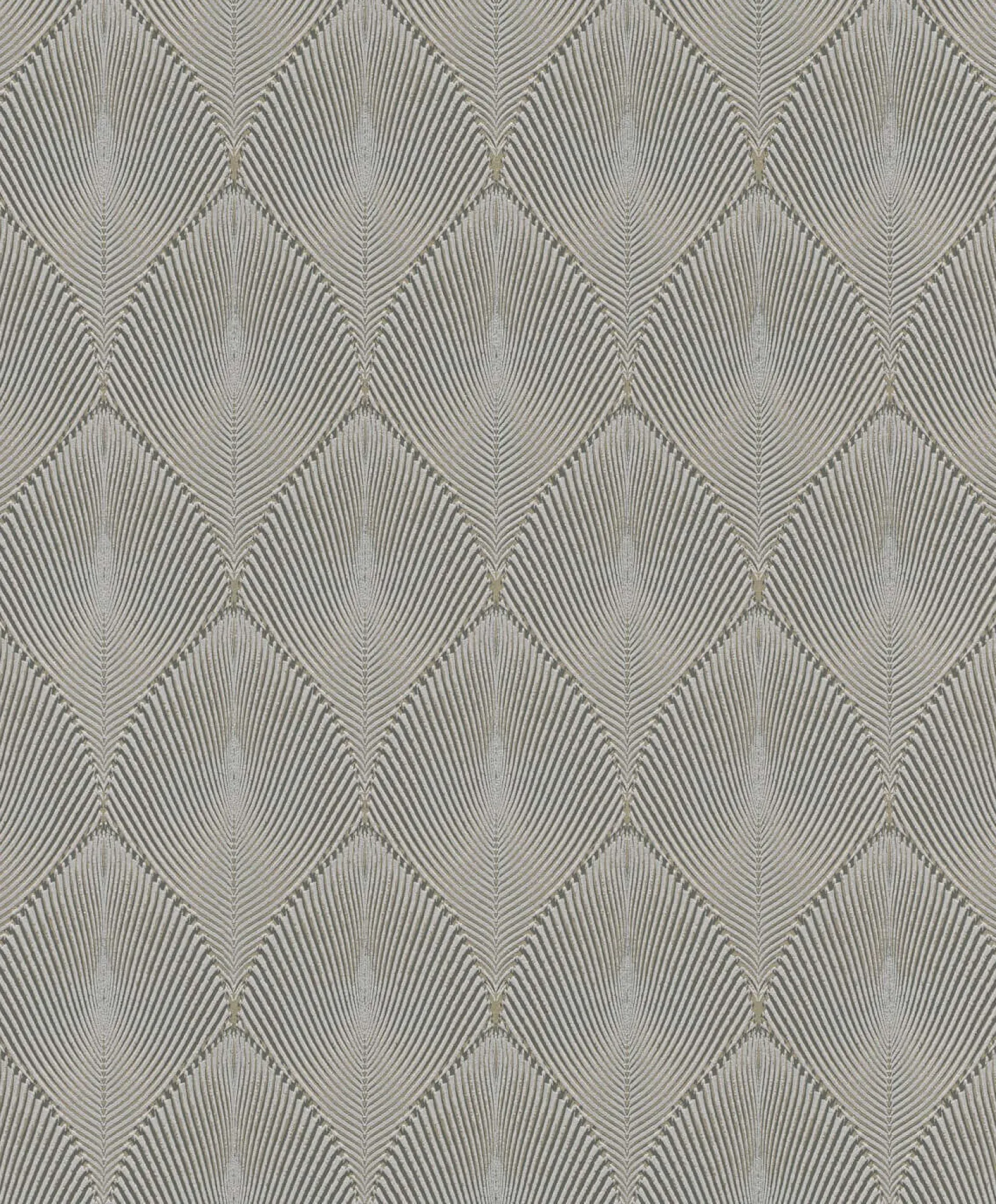 Vliestapete Rasch Blätter 3D grau bronze metallic 535853