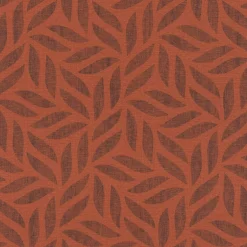 Vliestapete Rasch Blätter Muster orange-rot 704655