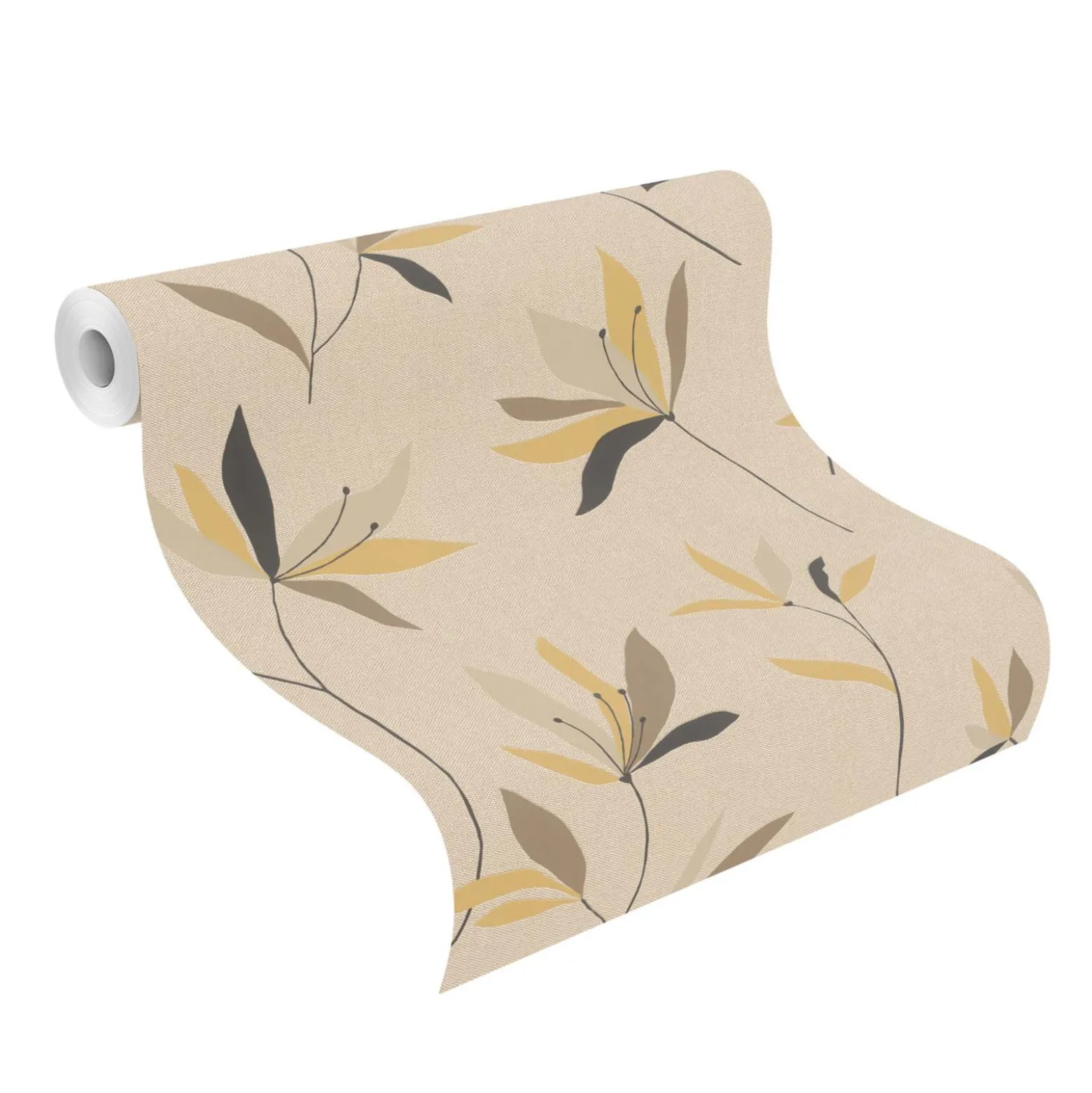 Vliestapete Rasch Blumen Beige Braun 634082