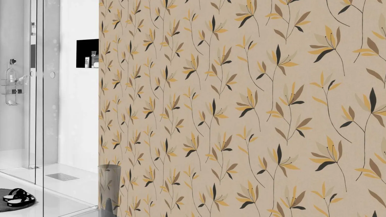 Vliestapete Rasch Blumen Beige Braun 634082