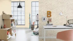 Vliestapete Rasch Blumen Blätter Beige 555349 Lirico