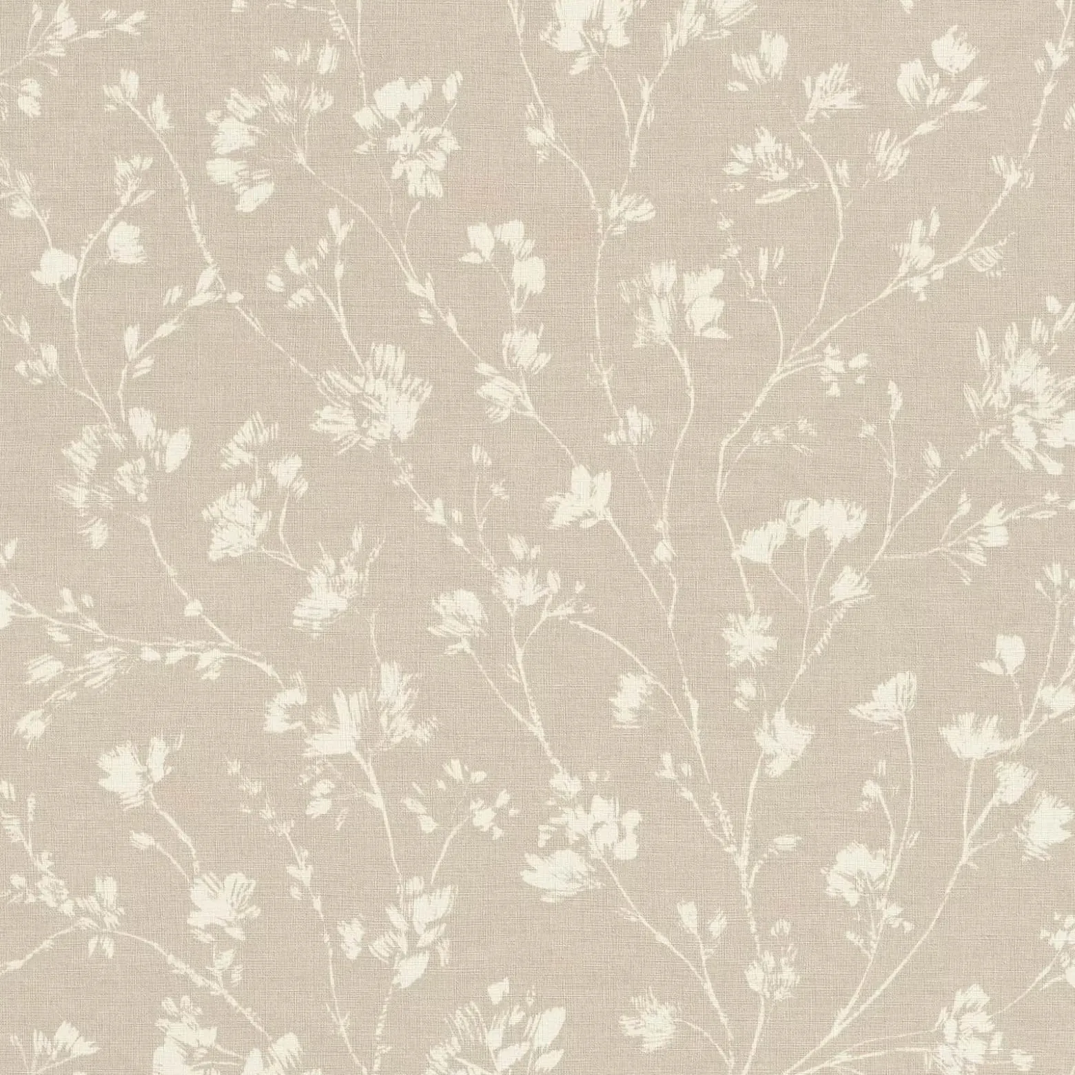 Vliestapete Rasch Blumen Textiloptik Beige Creme 463811