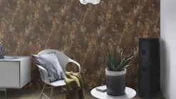 Vliestapete Rasch Deco Style Patina anthrazit Glanz 418224