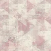 Vliestapete Rasch Dreieck Boho rosa grau 411508
