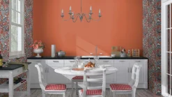 Vliestapete Rasch Einfarbig Orange 555912 Lirico