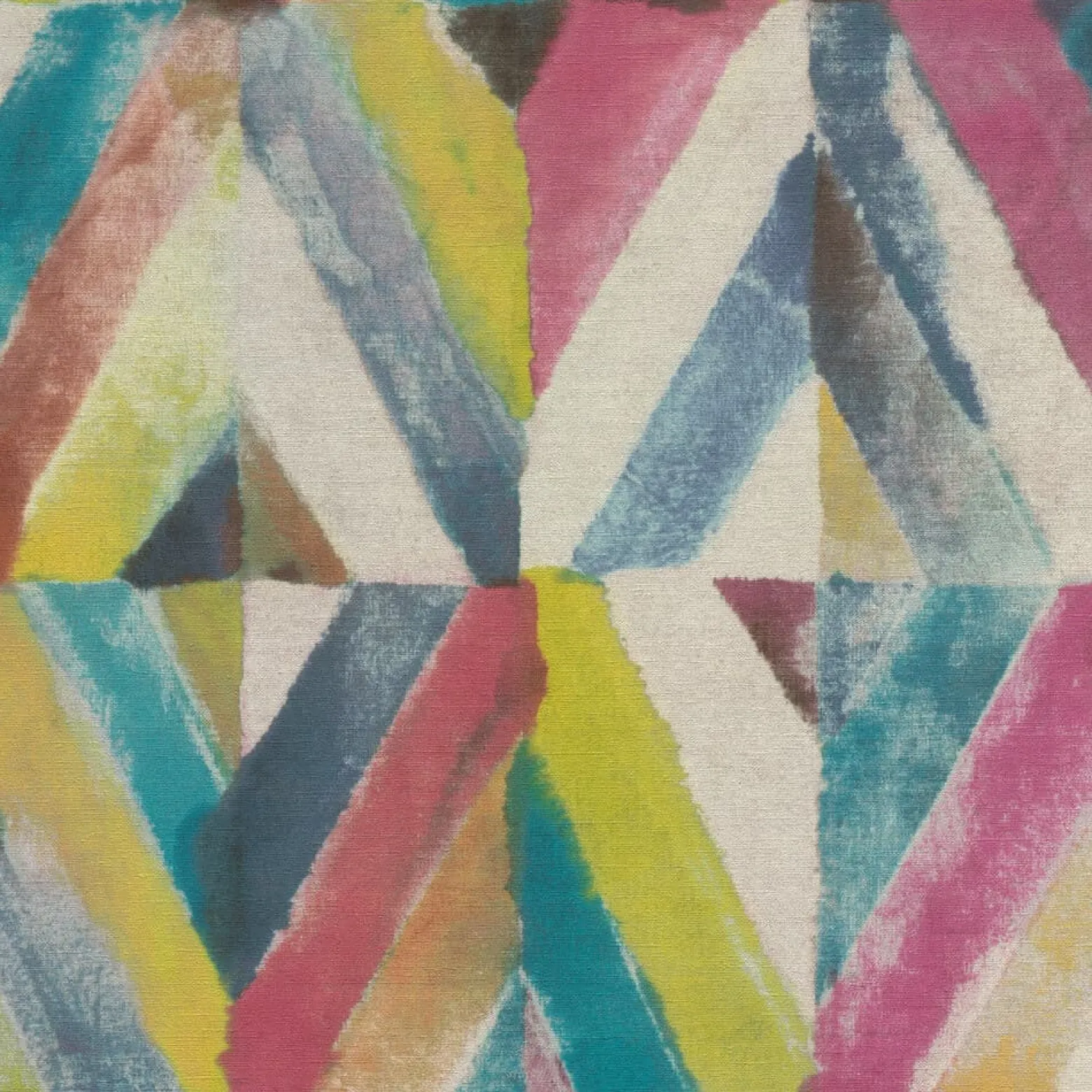 Vliestapete Rasch Ethno Raute bunt 704051