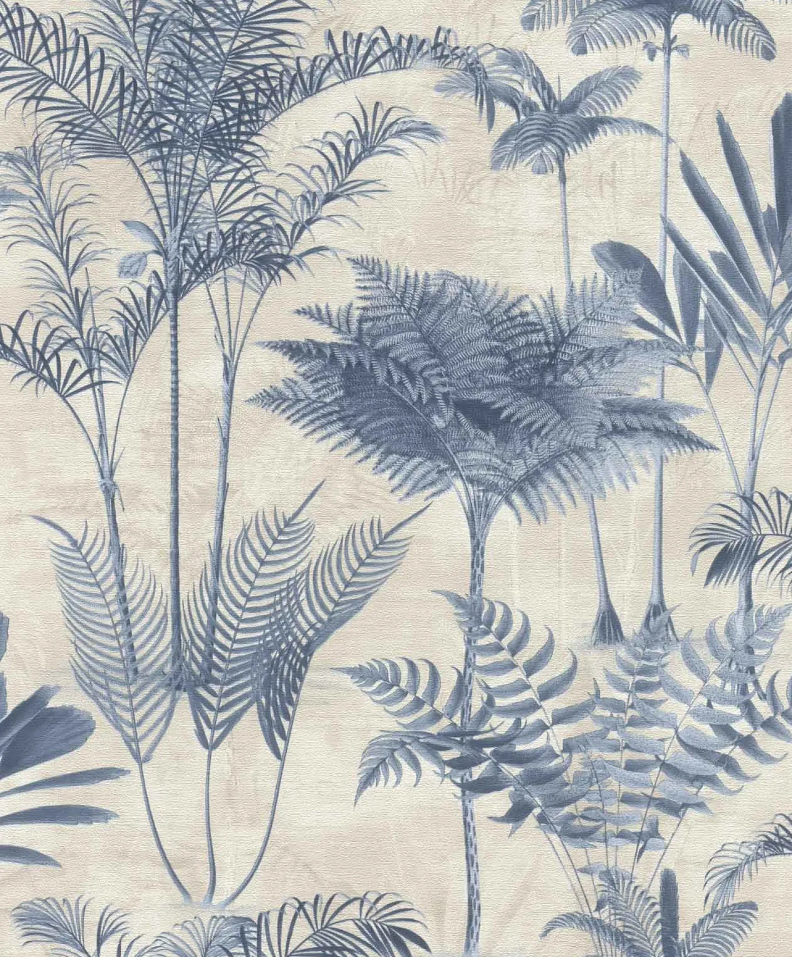 Vliestapete Rasch Farne Beige Blau 555127 Lirico