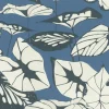 Vliestapete Rasch Floral Blätter dunkelblau 539653