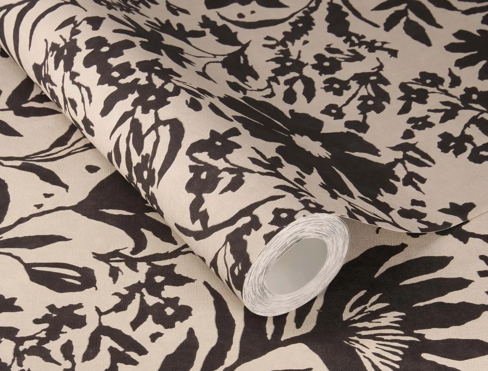 Vliestapete Rasch Floral Blumen Beige Schwarz 330434