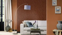 Vliestapete Rasch Floral Braun Kupfer Metallic 720778