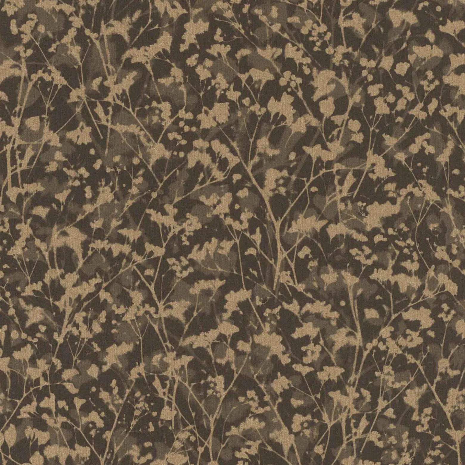 Vliestapete Rasch Floral Braun Gold Metallic 720754
