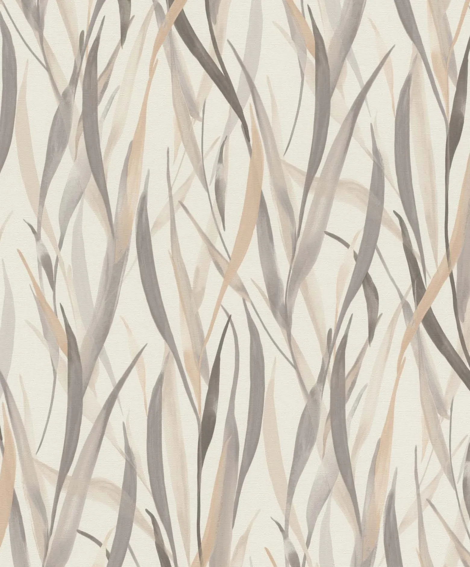 Vliestapete Rasch Floral Gräser Creme Grau Braun 330205