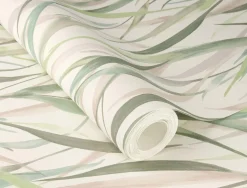 Vliestapete Rasch Floral Gräser Creme Grün Beige 330212