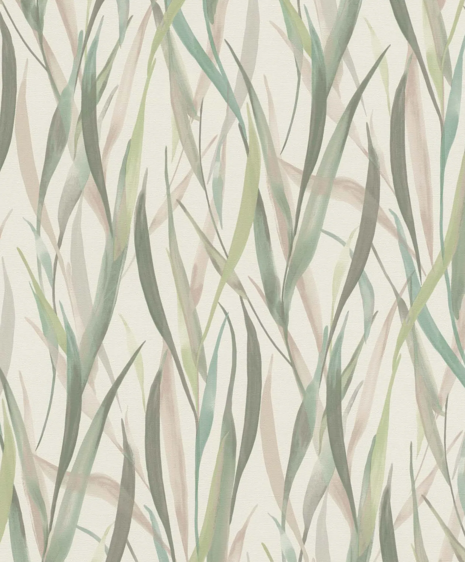 Vliestapete Rasch Floral Gräser Creme Grün Beige 330212