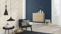 Vliestapete Rasch Florentine Uni dunkelblau 449860
