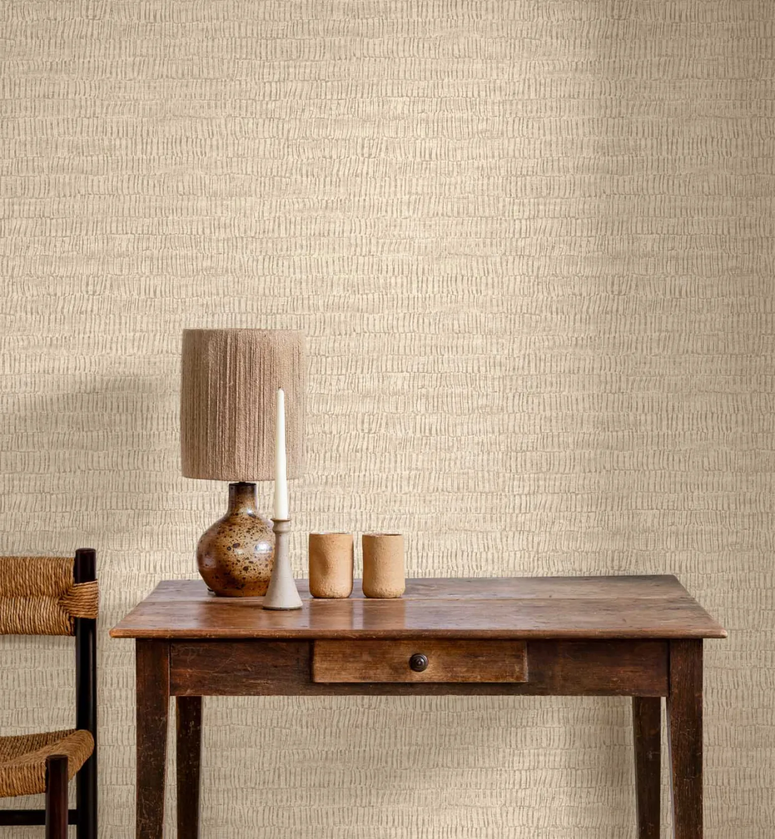 Vliestapete Rasch Grafik Beige Gold Metallic 720655
