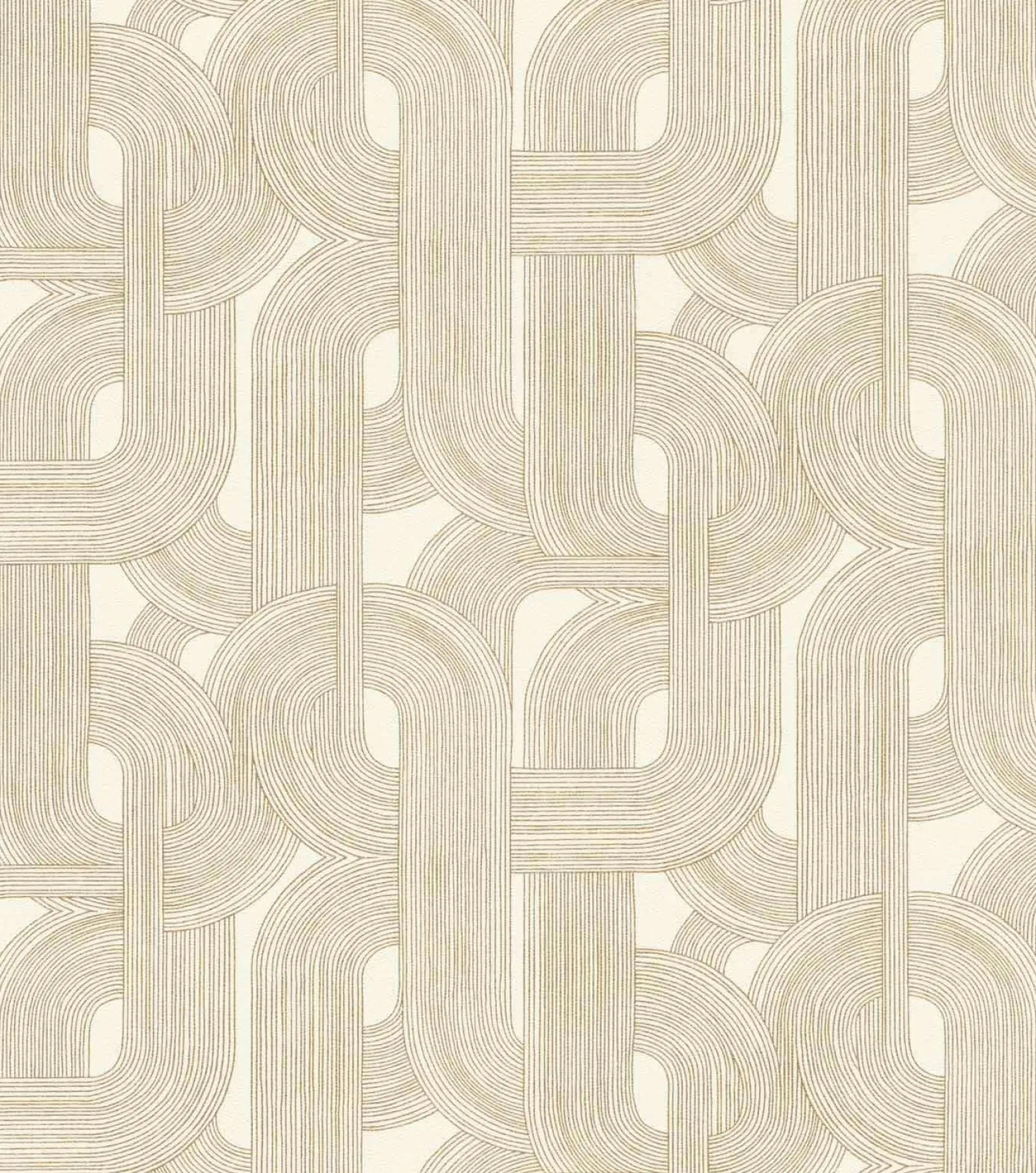 Vliestapete Rasch Grafik Creme Gold Metallic 868111