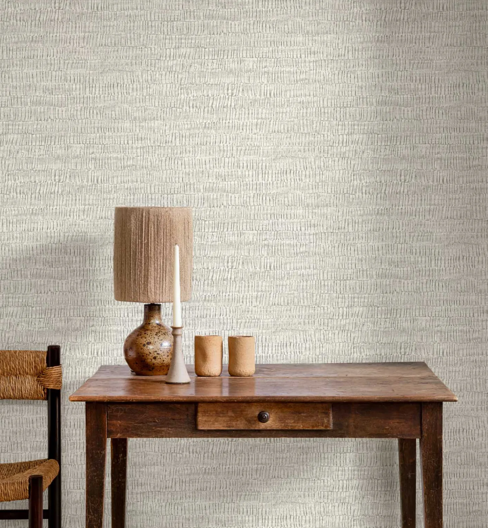 Vliestapete Rasch Grafik Grau Creme Silber Metallic 720617