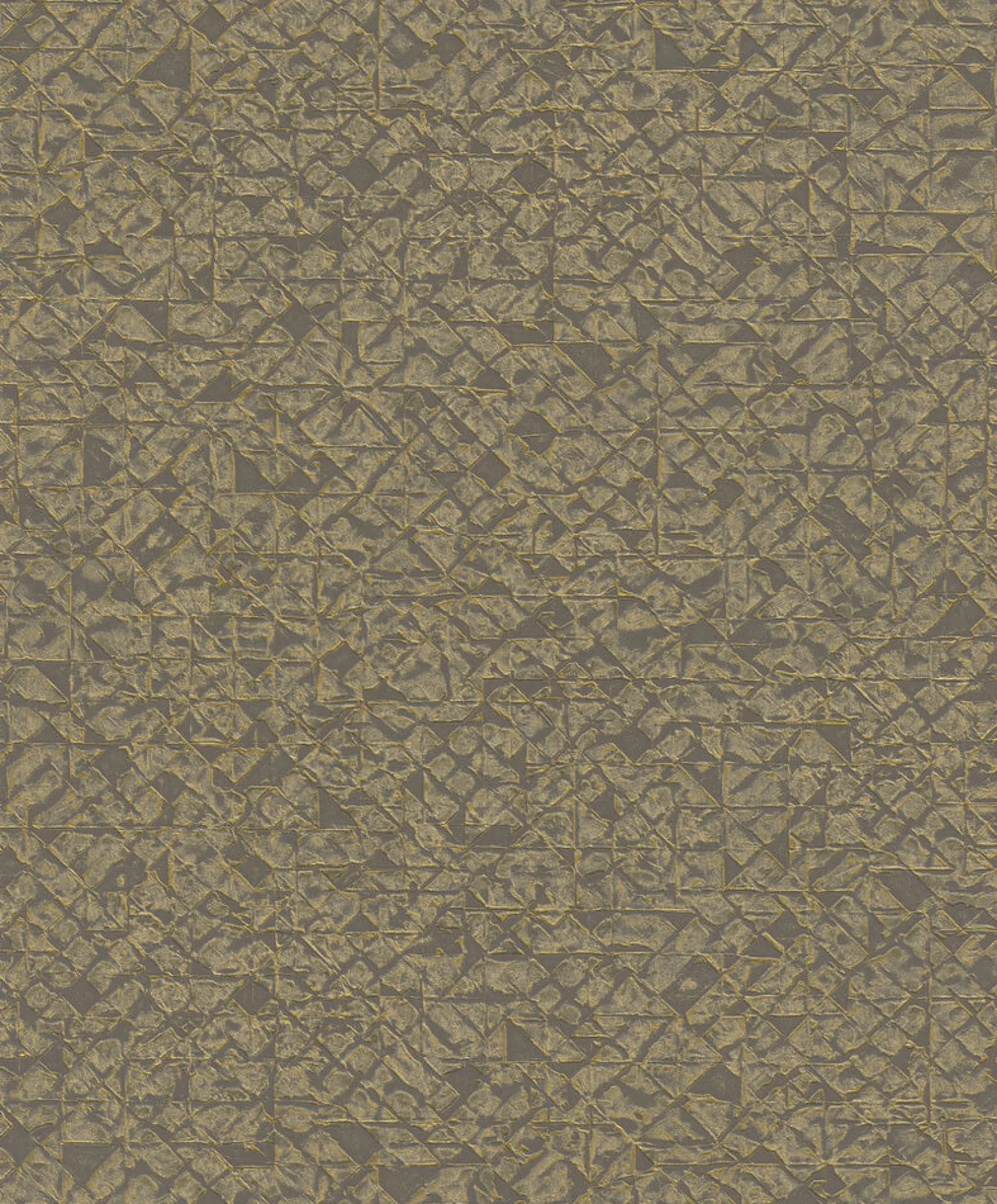 Vliestapete Rasch Grafik Rauten gold grau 704365