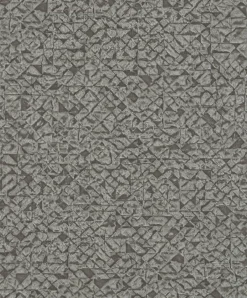 Vliestapete Rasch Grafik Rauten silber anthrazit 704358