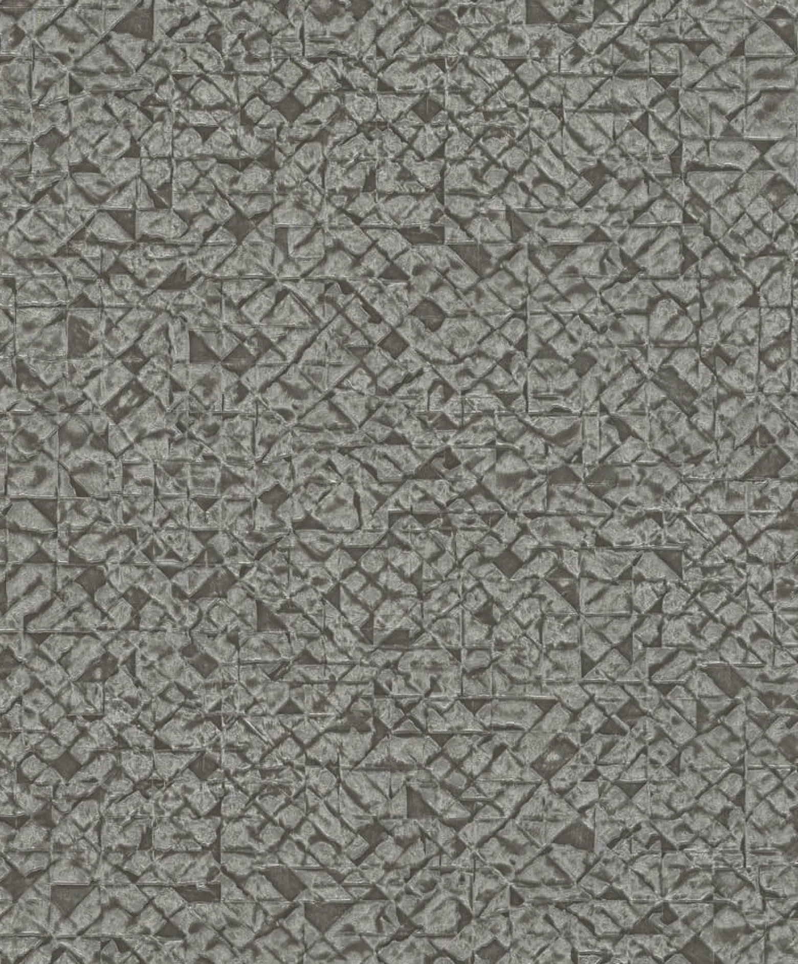 Vliestapete Rasch Grafik Rauten silber anthrazit 704358